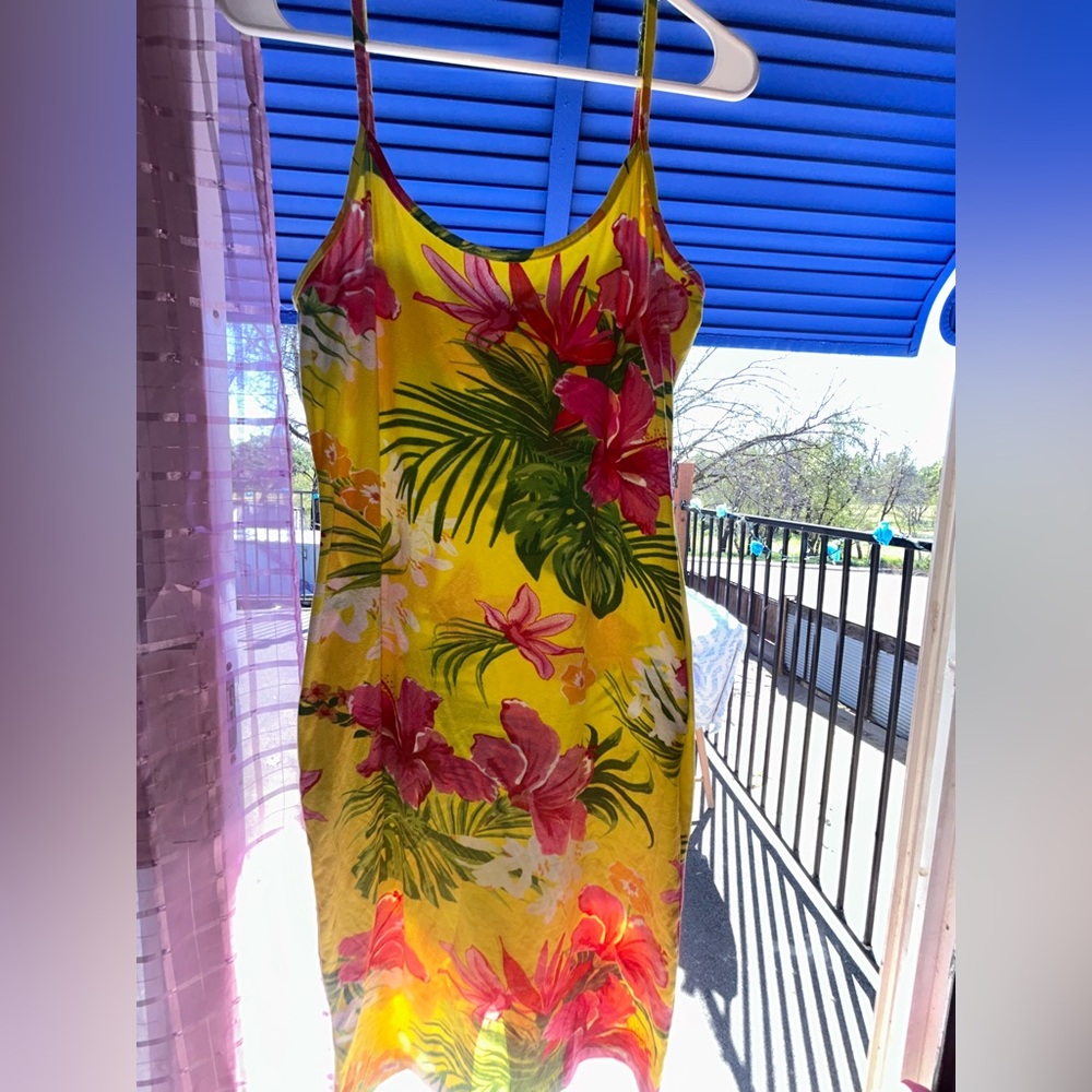 Absolutely Yellow Floral Dress